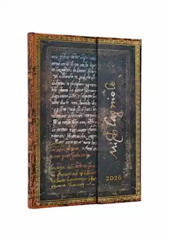 Michelangelo Manyetik Kapak Midi Haftalık Ajanda