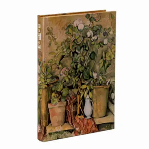 Cezanne's Terracotta Pots and Flowers Defter