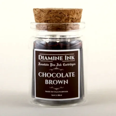 Diamine Chocolate Brown Kartuş (12 adet)