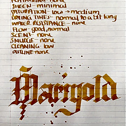 Diamine Flower Marigold Dolmakalem Mürekkebi