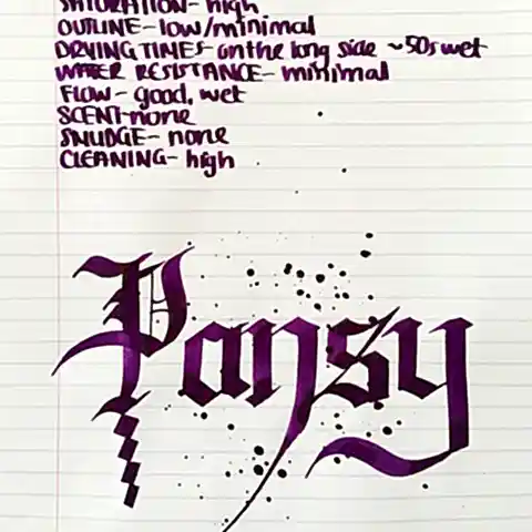 Diamine Flower Pansy Dolmakalem Mürekkebi