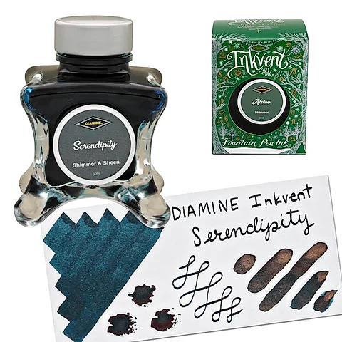 Diamine Inkvent Green Edition Shimmer Serendipity Mürekkep