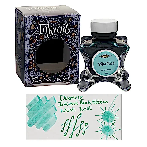Diamine Inkvent Black Edition Chameleon Mint Twist Mürekkep