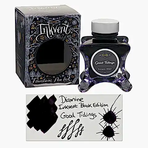 Diamine Inkvent Black Edition Extreme Sheen Good Tidings Mürekkep