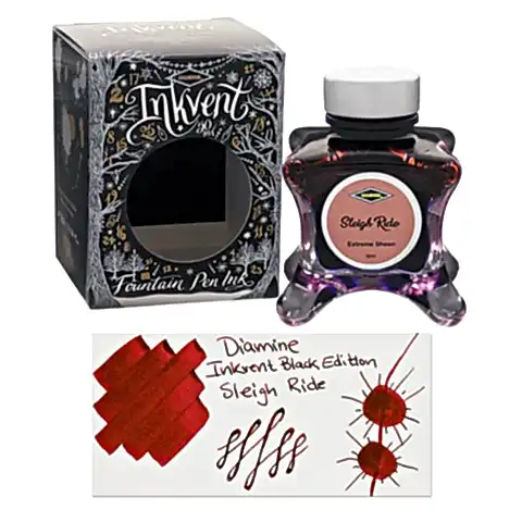 Diamine Inkvent Black Edition Extreme Sheen Sleigh Ride