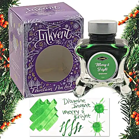 Diamine Inkvent Purple Edition Shimmer Merry&Bright Mürekkep