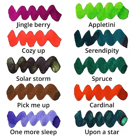 Diamine Inkvent Green Edition Chameleon Solar Storm Mürekkep