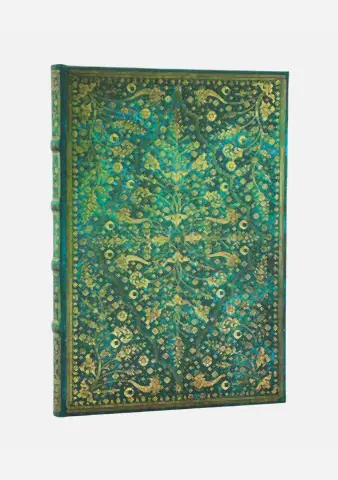 Emerald Flower Midi Defter