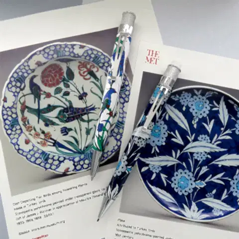 The MET İznik Garden Blue Birds Roller Kalem