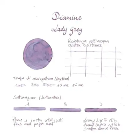 Diamine Lady Grey Dolmakalem Mürekkebi (Reddit Special 2025)