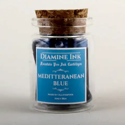 Diamine Mediterranean Blue Kartuş (12 adet)