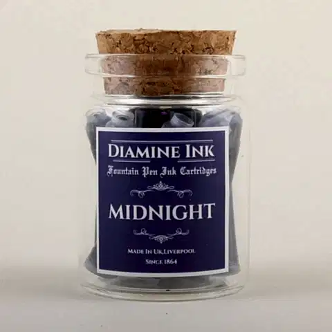 Diamine Midnight Kartuş (12 adet)