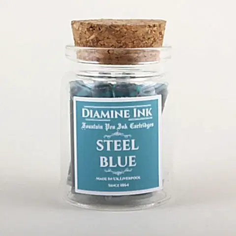Diamine Steel Blue Kartuş (12 adet)