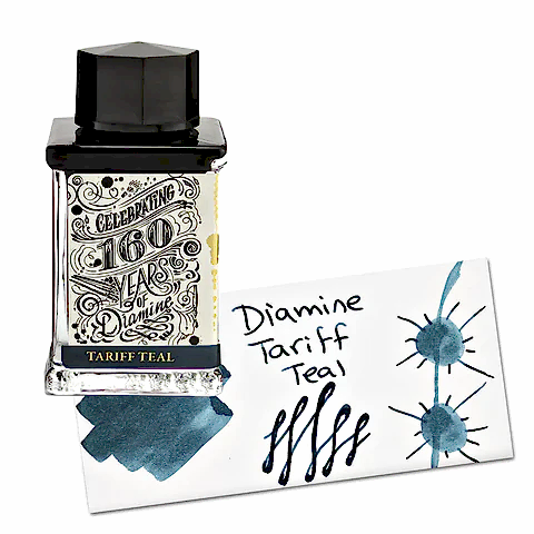 Diamine Ink 160.yıl Dolmakalem Mürekkebi Tariff Teal 75 ml