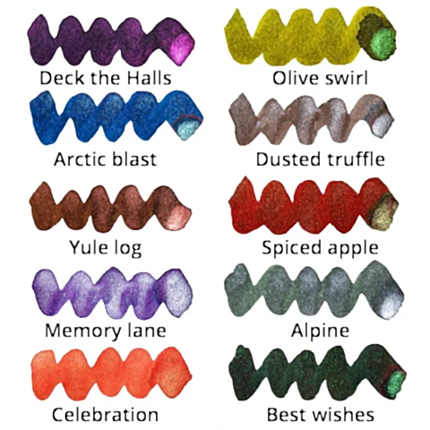 Diamine Inkvent Green Edition Shimmer Celebration Mürekkep