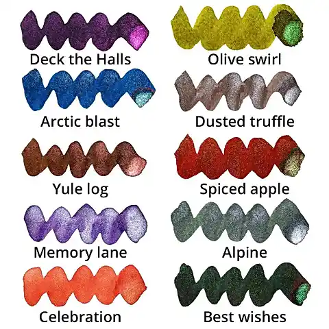 Diamine Inkvent Green Edition Chameleon Best Wishes Mürekkep