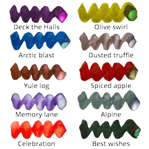 Diamine Inkvent Green Edition Shimmer Memory Lane Mürekkep