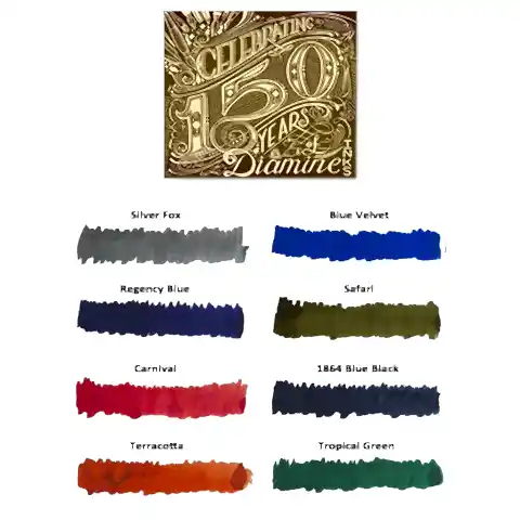 Diamine Ink 150.yıl Dolmakalem Mürekkebi 1864 Blue Black
