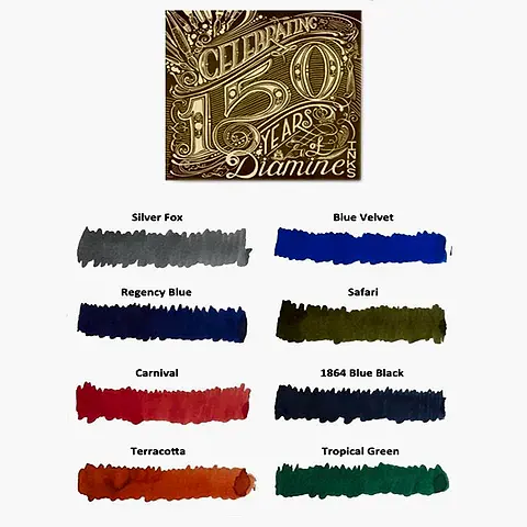 Diamine Ink 150.yıl Dolmakalem Mürekkebi Silver Fox