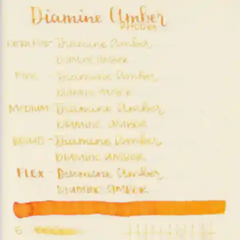 Diamine Dolmakalem Mürekkebi Amber