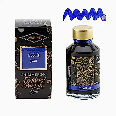 Diamine Ink Shimmering Mürekkep Cobalt Jazz 2018
