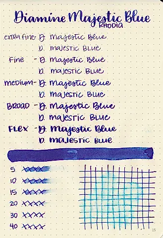 Diamine Dolmakalem Mürekkebi Majestic Blue