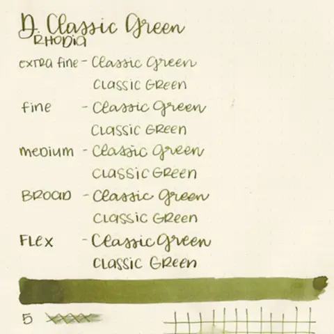 Diamine Dolmakalem Mürekkebi Classic Green 80 ml