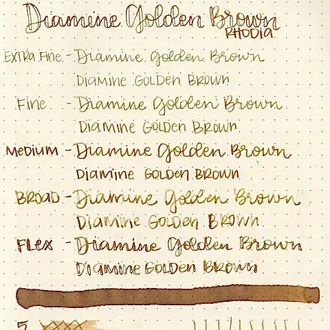 Diamine Golden Brown Dolmakalem Mürekkebi