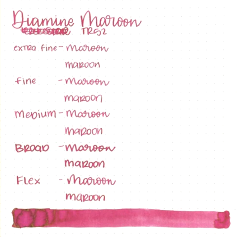 Diamine Dolmakalem Mürekkebi Maroon 80 ml