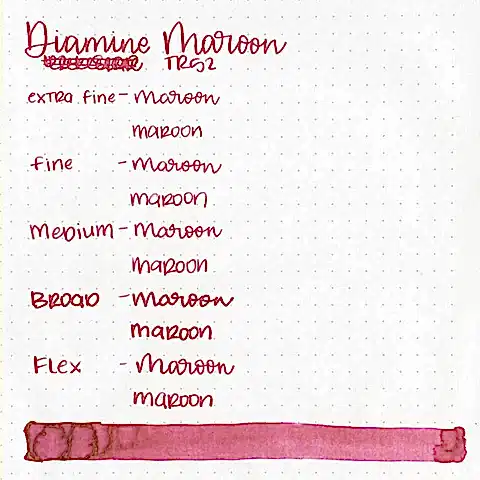 Diamine Dolmakalem Mürekkebi Maroon
