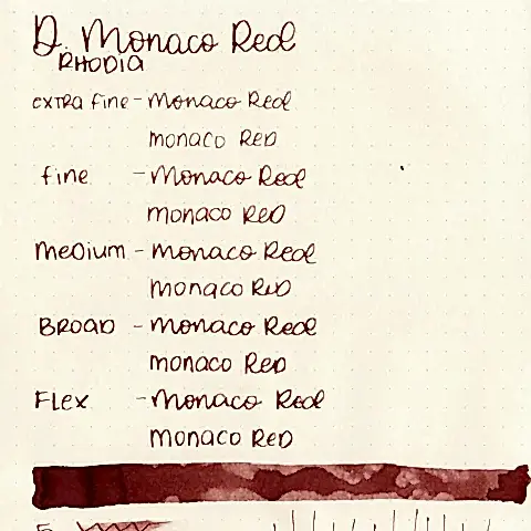 Diamine Dolmakalem Mürekkebi Monaco Red