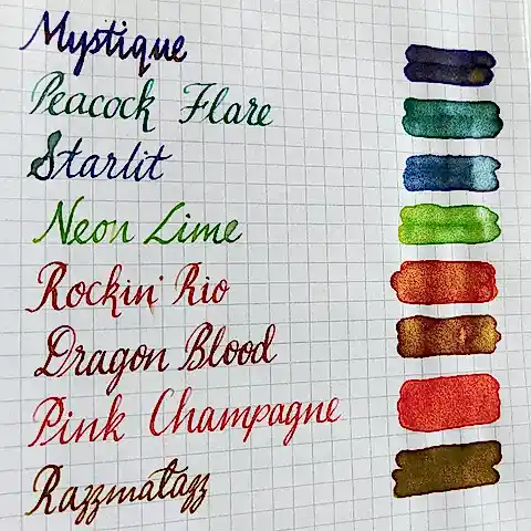 Diamine Ink Shimmering Mürekkep Pink Champagne 2020