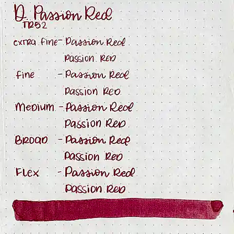 Diamine Dolmakalem Mürekkebi Passion Red