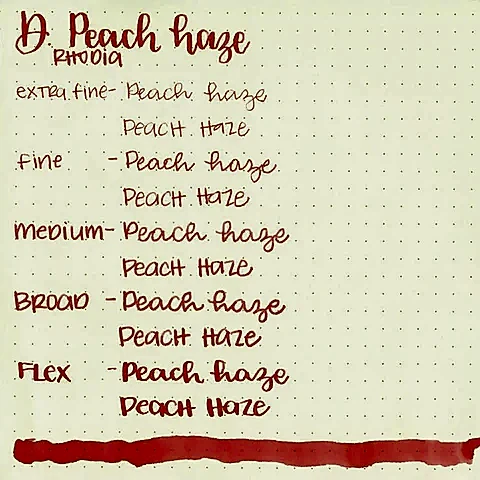 Diamine Dolmakalem Mürekkebi Peach Haze