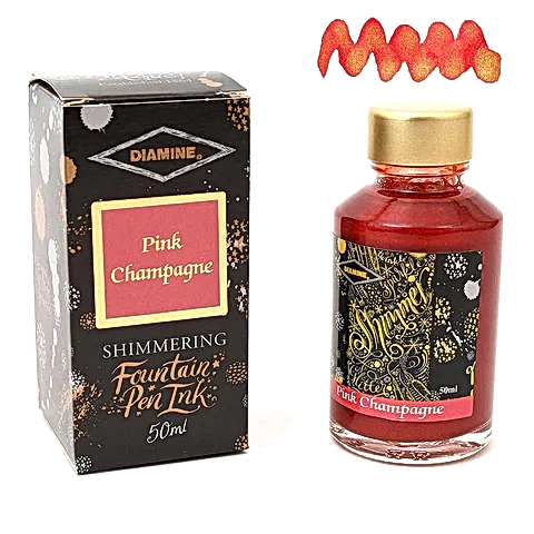 Diamine Ink Shimmering Mürekkep Pink Champagne 2020