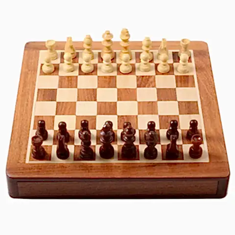 Ahşap Satranç Seti Manyetik Çekmeceli