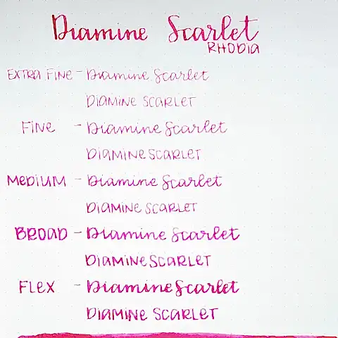 Diamine Dolmakalem Mürekkebi Scarlet 80 ml