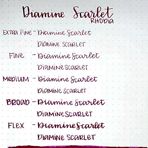 Diamine Dolmakalem Mürekkebi Scarlet