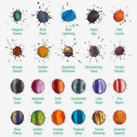 Diamine Ink Shimmering Mürekkep Caramel Spark