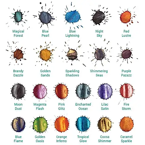 Diamine Ink Shimmering Mürekkep Tropical Glow