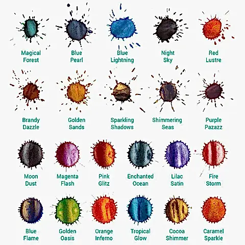 Diamine Ink Shimmering Mürekkep Golden Oasis