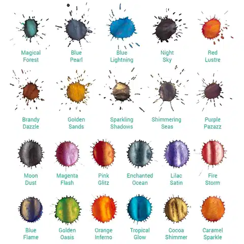 Diamine Ink Shimmering Mürekkep Magenta Flash