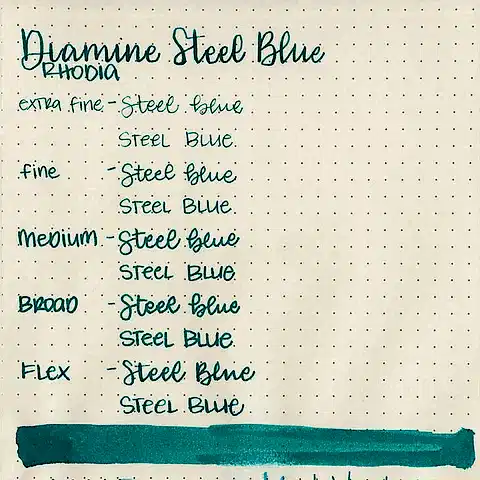 Diamine Dolmakalem Mürekkebi Steel Blue 80 ml