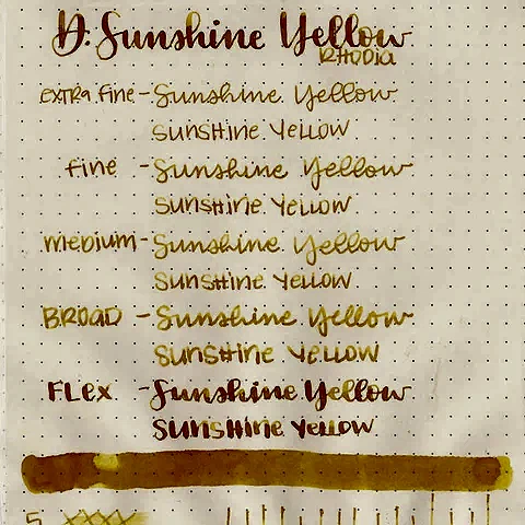 Diamine Dolmakalem Mürekkebi Sunshine Yellow