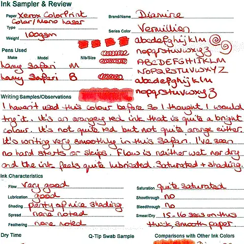 Diamine Dolmakalem Mürekkebi Vermillion 80 ml