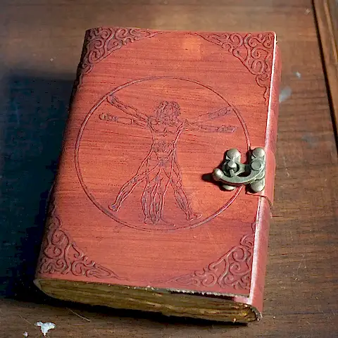 Vitruvian Man Deri Defter