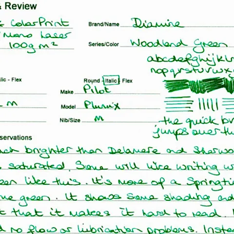 Diamine Dolmakalem Mürekkebi Woodland Green 80 ml