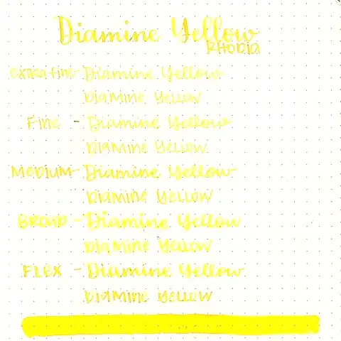 Diamine Dolmakalem Mürekkebi Yellow 80 ml